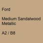 Preview: Ford, Medium Sandalwood Metallic, A2 / B8.